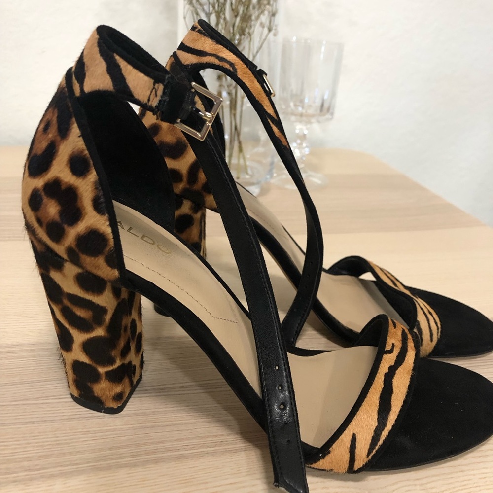 Aldo leopard print heels